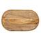 Hello Honey® 16" Hand-Carved Mango Wood Tray with Wood Beads